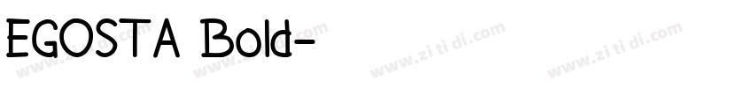 EGOSTA Bold字体转换